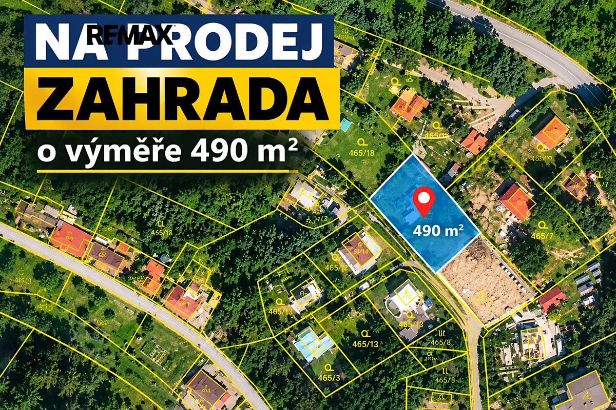 Prodej zahrady 490 m²